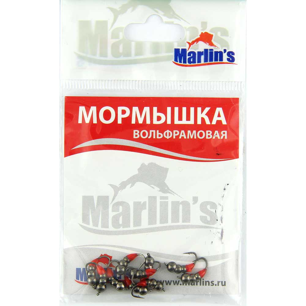 Мормышка вольфрам Marlin`s Мураш №2 (3,5мм 0,65гр) цв.ЧЕРНЫЙ (уп.- 10шт), 7302-111