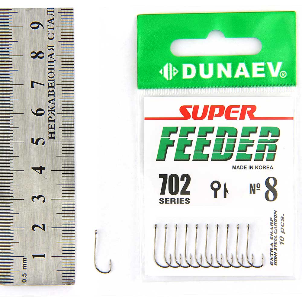 Крючок Dunaev Super Feeder 702 # 8 (упак. 10 шт)