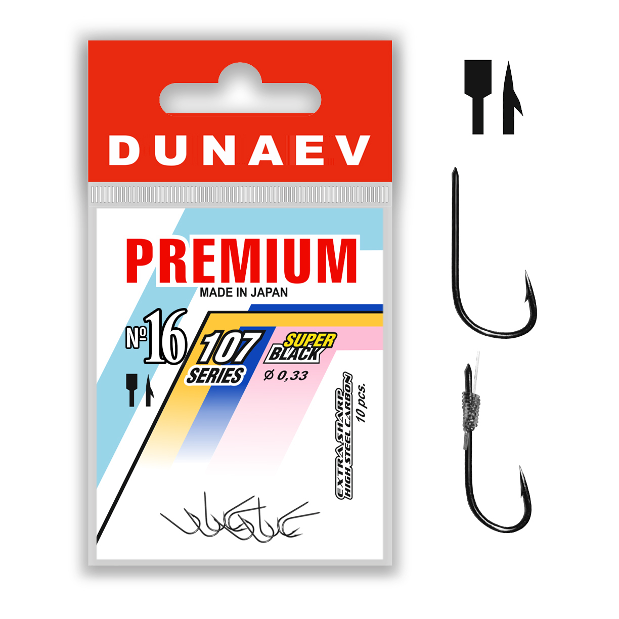 Крючок Dunaev Premium 107#16