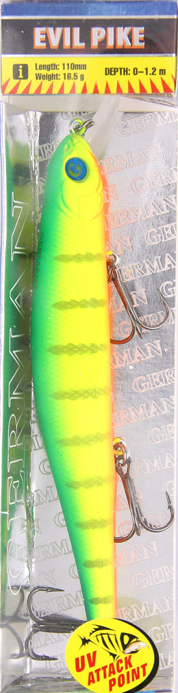 Воблер GERMAN Evil Pike 110mm 16.5g (цв.C008) 