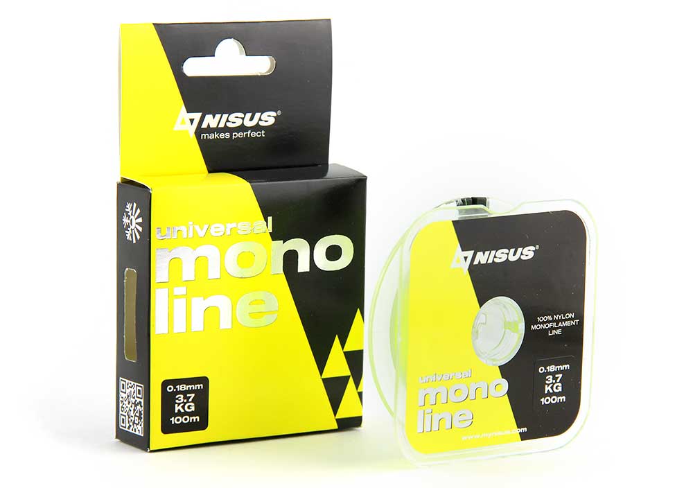 Леска MONOLINE  0.18mm/100m Yellow Nylon 