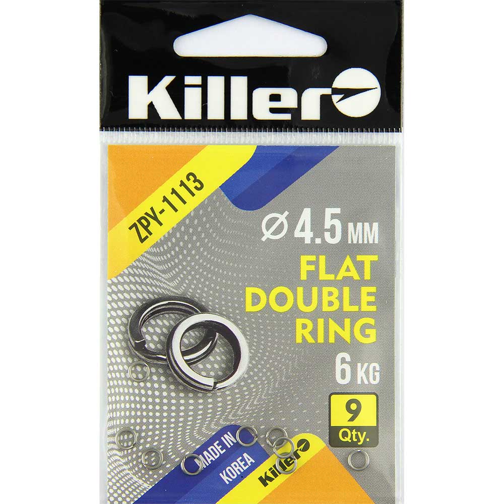 Кольцо заводное Flat Double Ring 4.5*0.5мм  (1113)