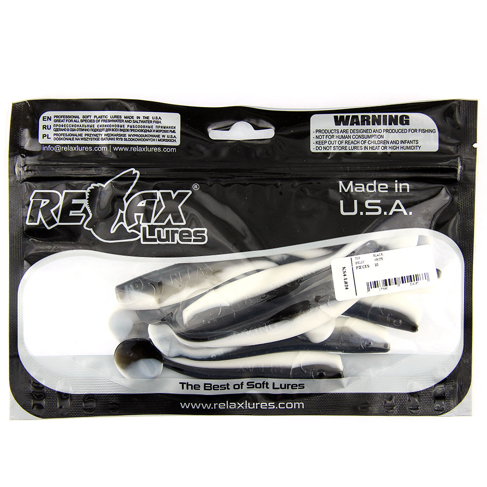 Риппер RELAX King SHAD 4" (10 см) 10 шт.KS4-L024