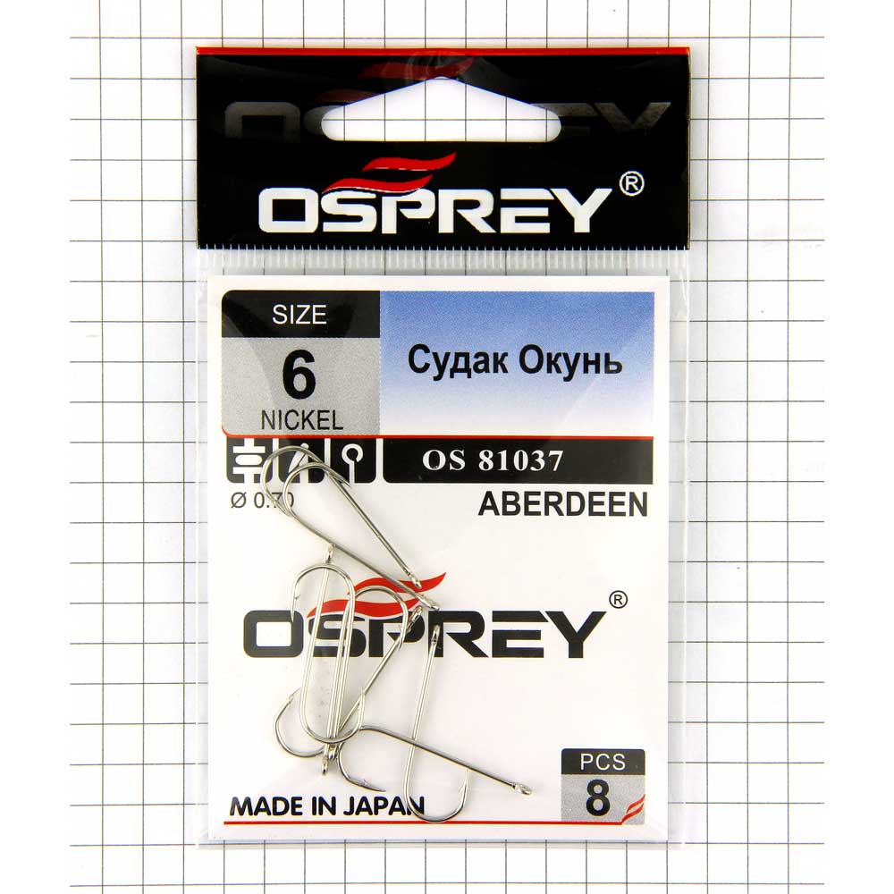 Крючки OSPREY OS-81037 #6 Судак Окунь