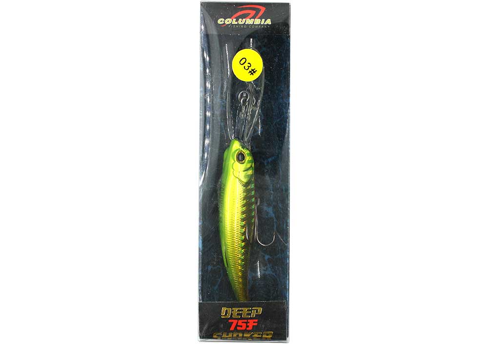 Воблер TSURIBITO DEEP SHAKER 75F 12гр, 75мм, заглубл.0-3.5м, цв.03