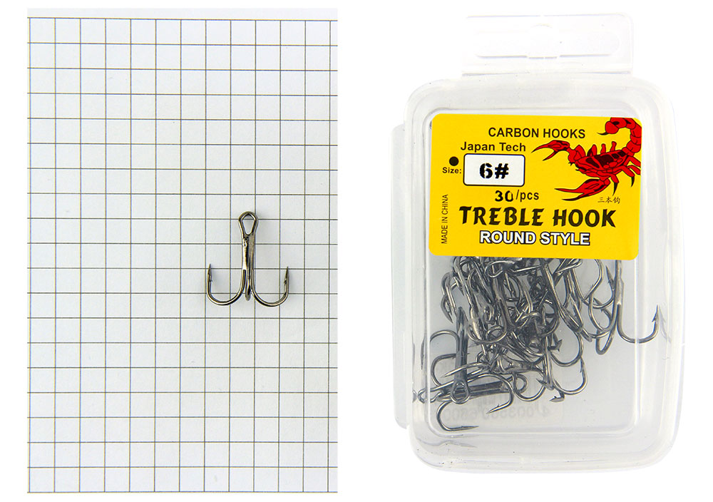 Тройник TREBLE HOOK  №6  (30шт)