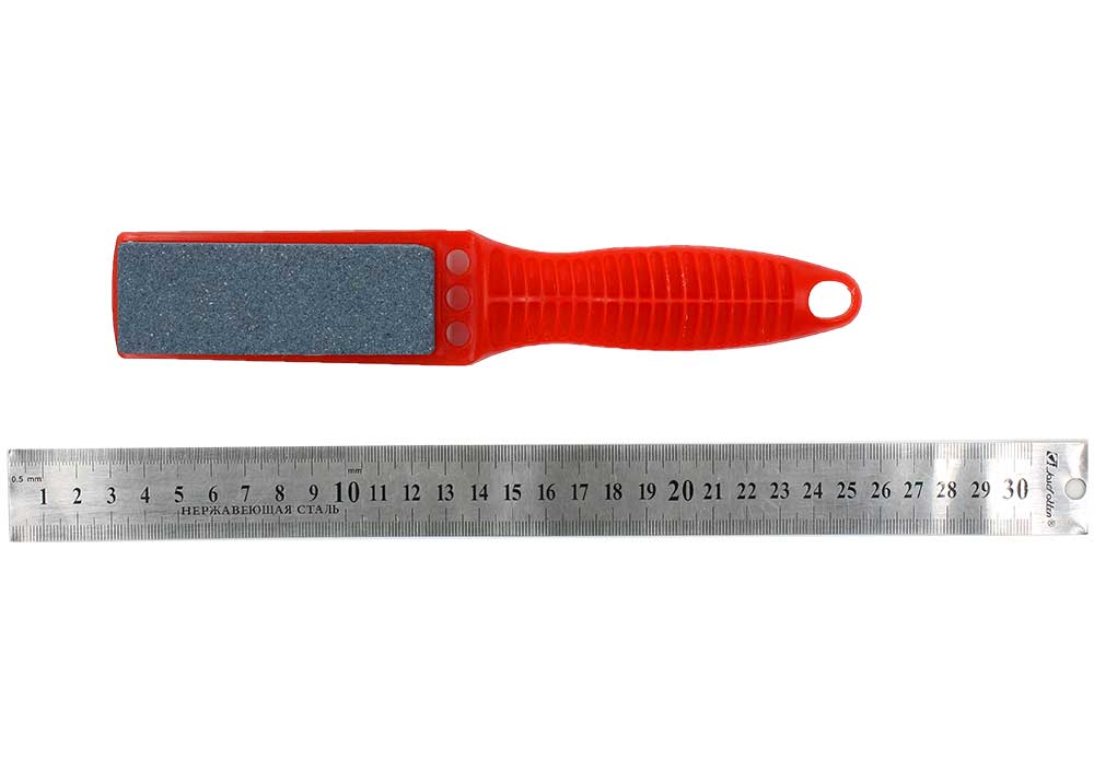 Ножеточка брусок с пластмассовой ручкой