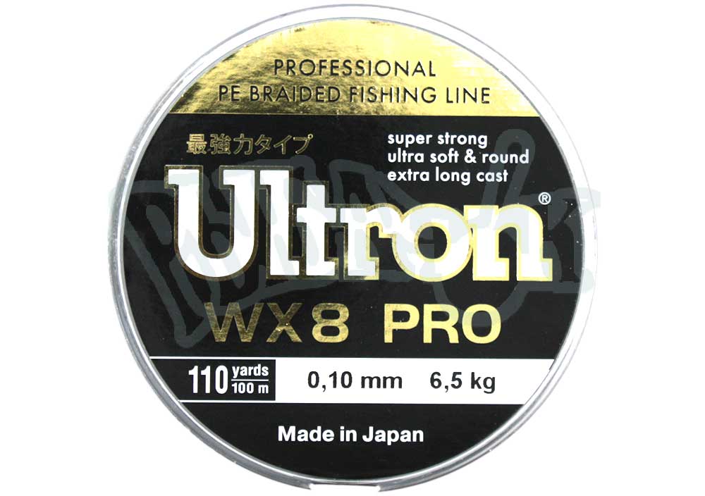 Леска плетенка ULTRON WX 8 PRO 100м(0.21мм) 16кг, хаки