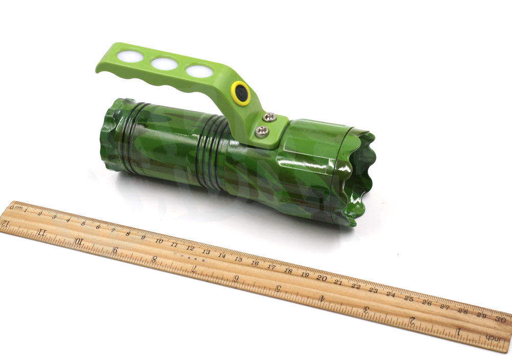 Фонарь ручной пластик зеленый (9501F)