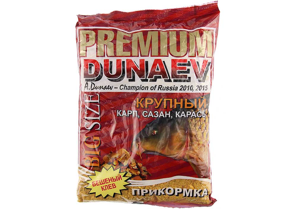 Прикормка "DUNAEV-PREMIUM" 1 кг Карп-Сазан  Крупная фракция