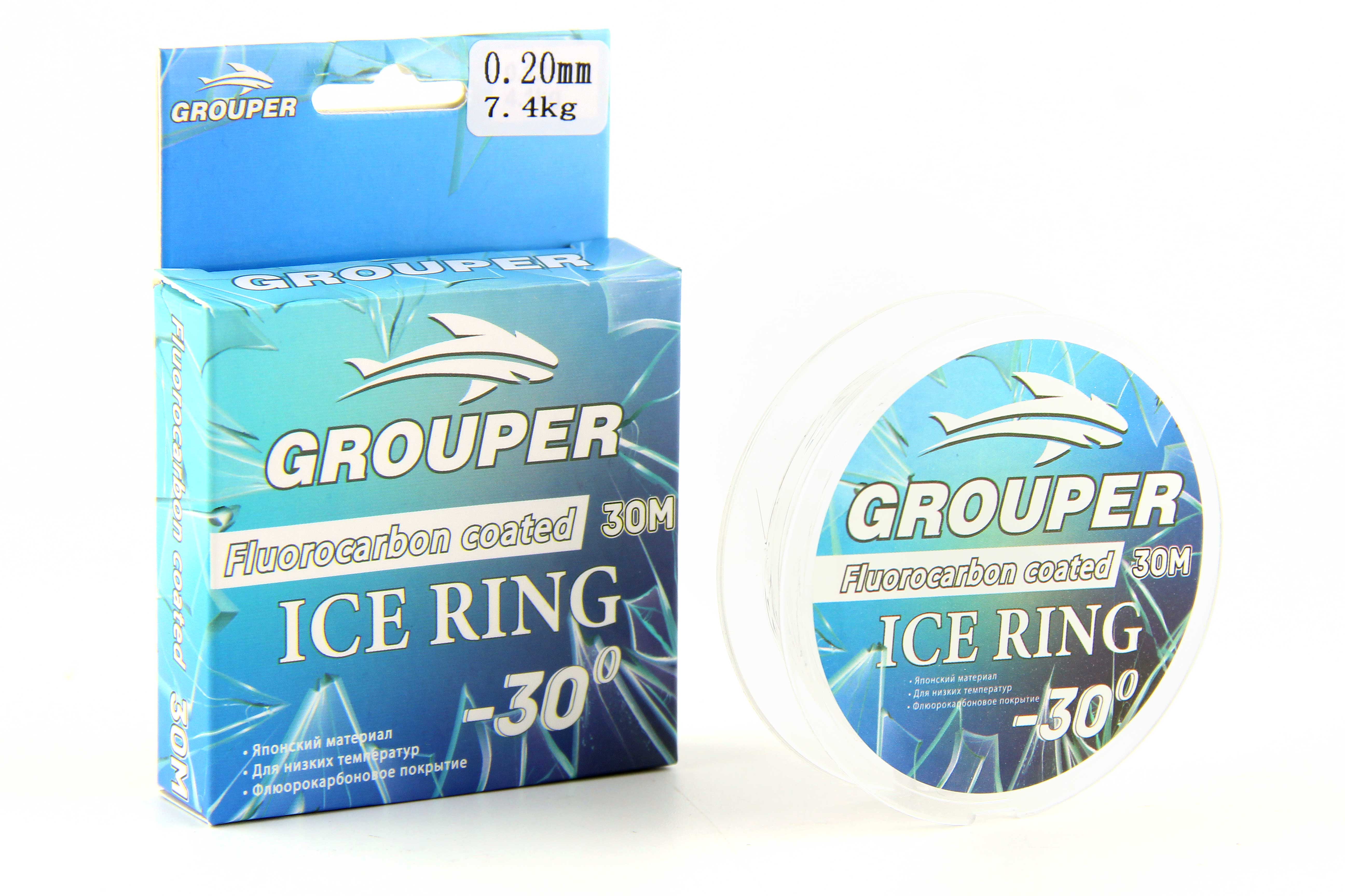 Леска зимняя GROUPER Ice Ring 30m 0.12