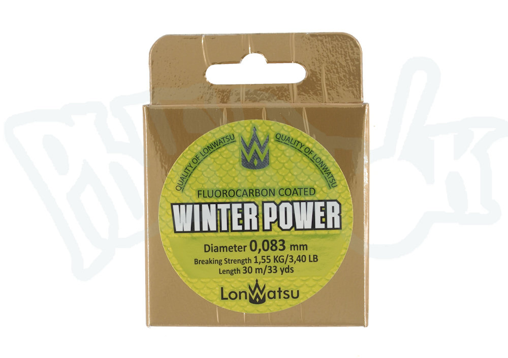 Леска Lonwatsu Winter Power 30м (цвет - флуоресц.желтый) (0083)