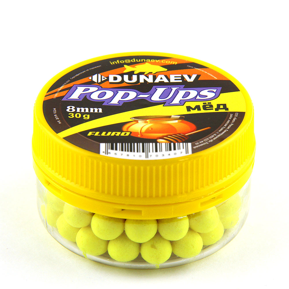 Бойлы DUNAEV POP-UP 8мм Мед (30г)