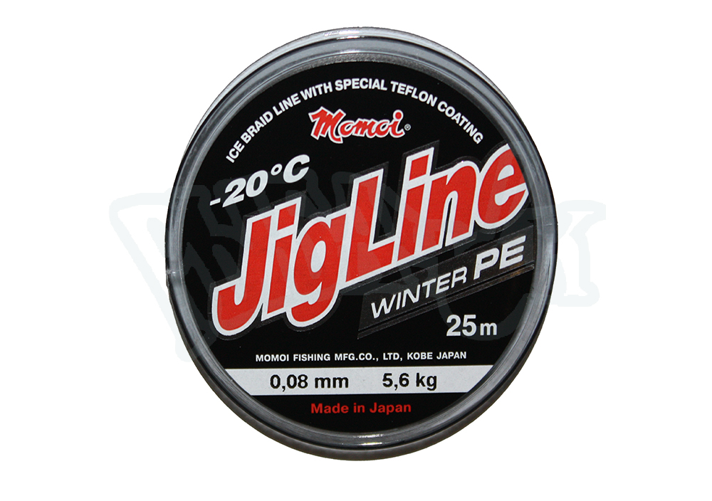 Леска-шнур JigLine Winter 25м (0.08) 5,6кг серый