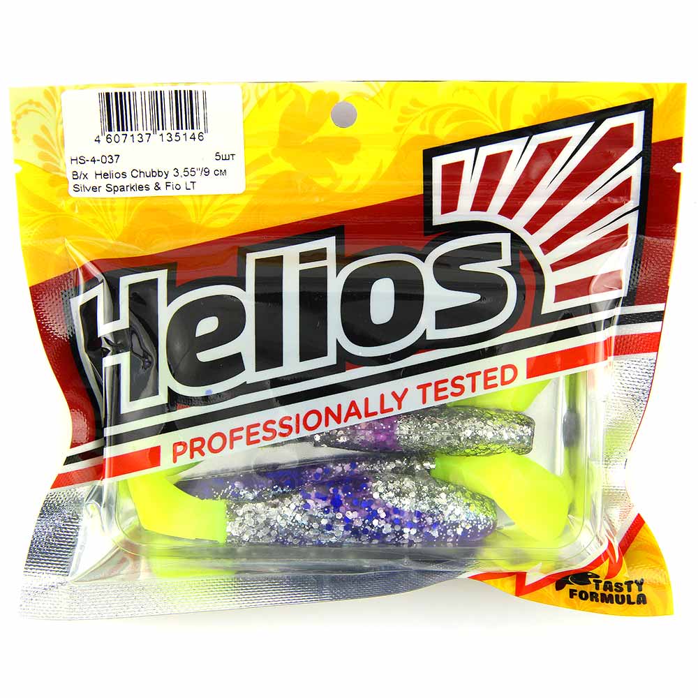 Виброхвост Helios Chubby 3.55''/9см (5шт) (HS-4-037)