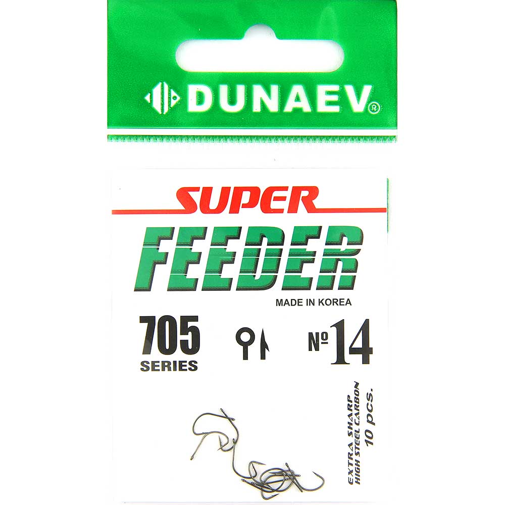 Крючок Dunaev Super Feeder 705 # 14 (упак. 10 шт)