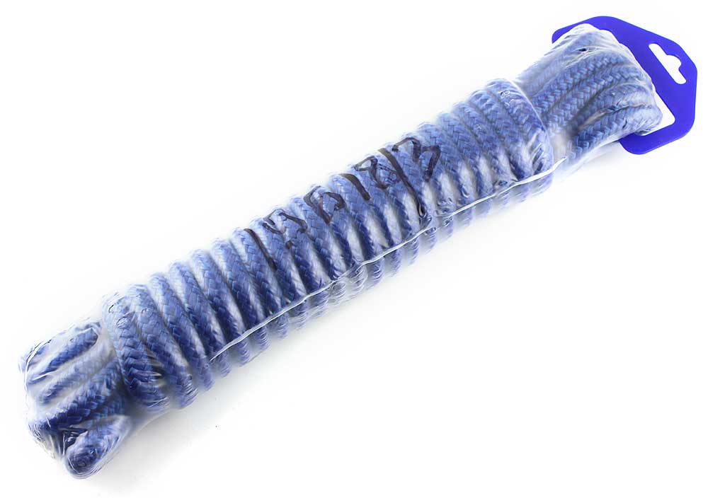 Шнур плетеный ШВАРТОВЫЙ 12,0мм, 2100кг, 9м (евромоток) синий