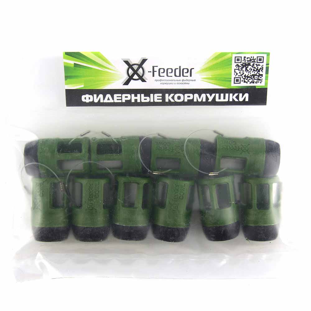 Груз-кормушка пл. X-FEEDER PL GREEN BULLET COWL SPORT 040 г (25 мл, цвет зеленый)