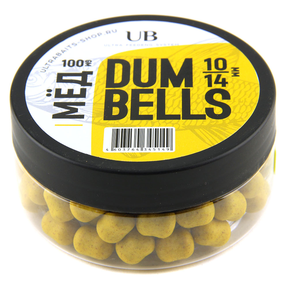 Бойлы DUM BELLS МЁД 14мм 100гр