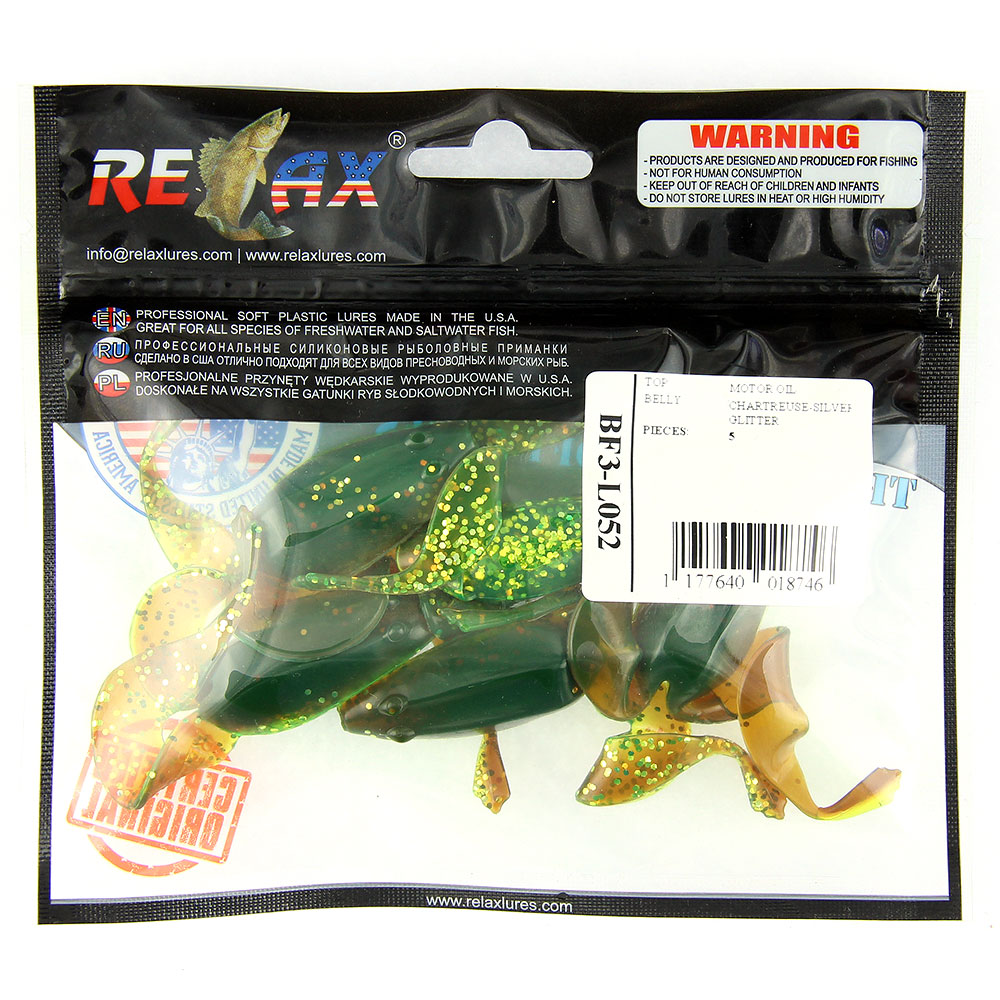 Приманка Relax Banjo Frog 3 (7,5cm) (5шт) BF3-L052