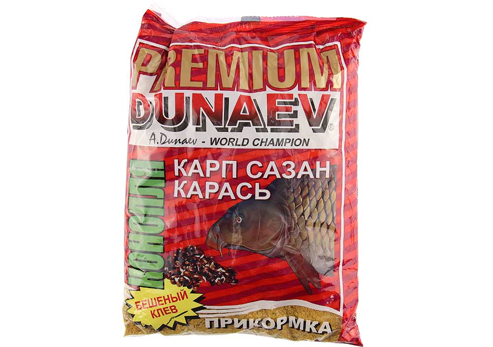 Прикормка "DUNAEV-PREMIUM" 1 кг Карп-Сазан Конопля