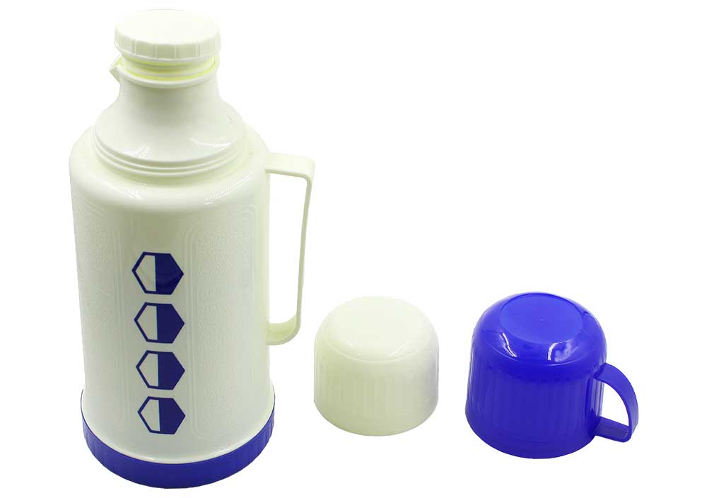Термос Vacuum Flask пластик, колба стекло 3018НТ 1,2л