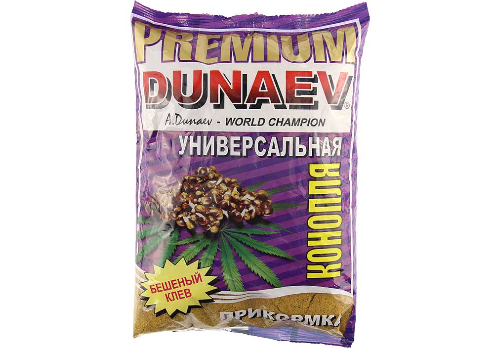 Прикормка "DUNAEV-PREMIUM" 1 кг Универсальная Конопля