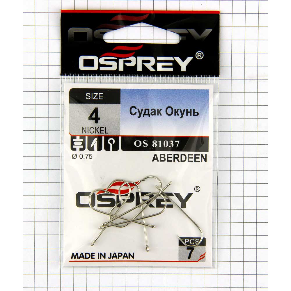 Крючки OSPREY OS-81037 #4 Судак Окунь