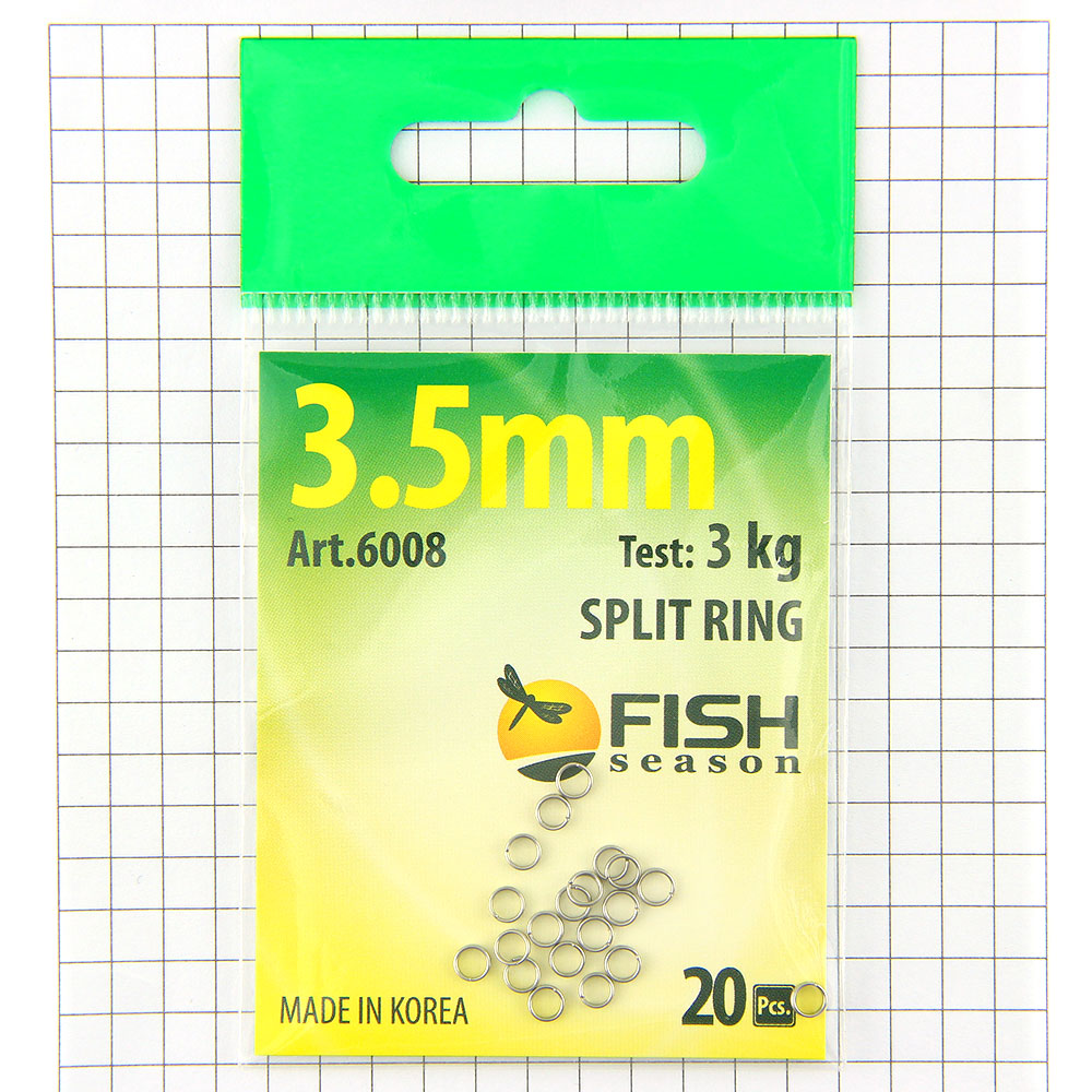 Кольцо заводное FISH d3.5 (3кг) (20шт)