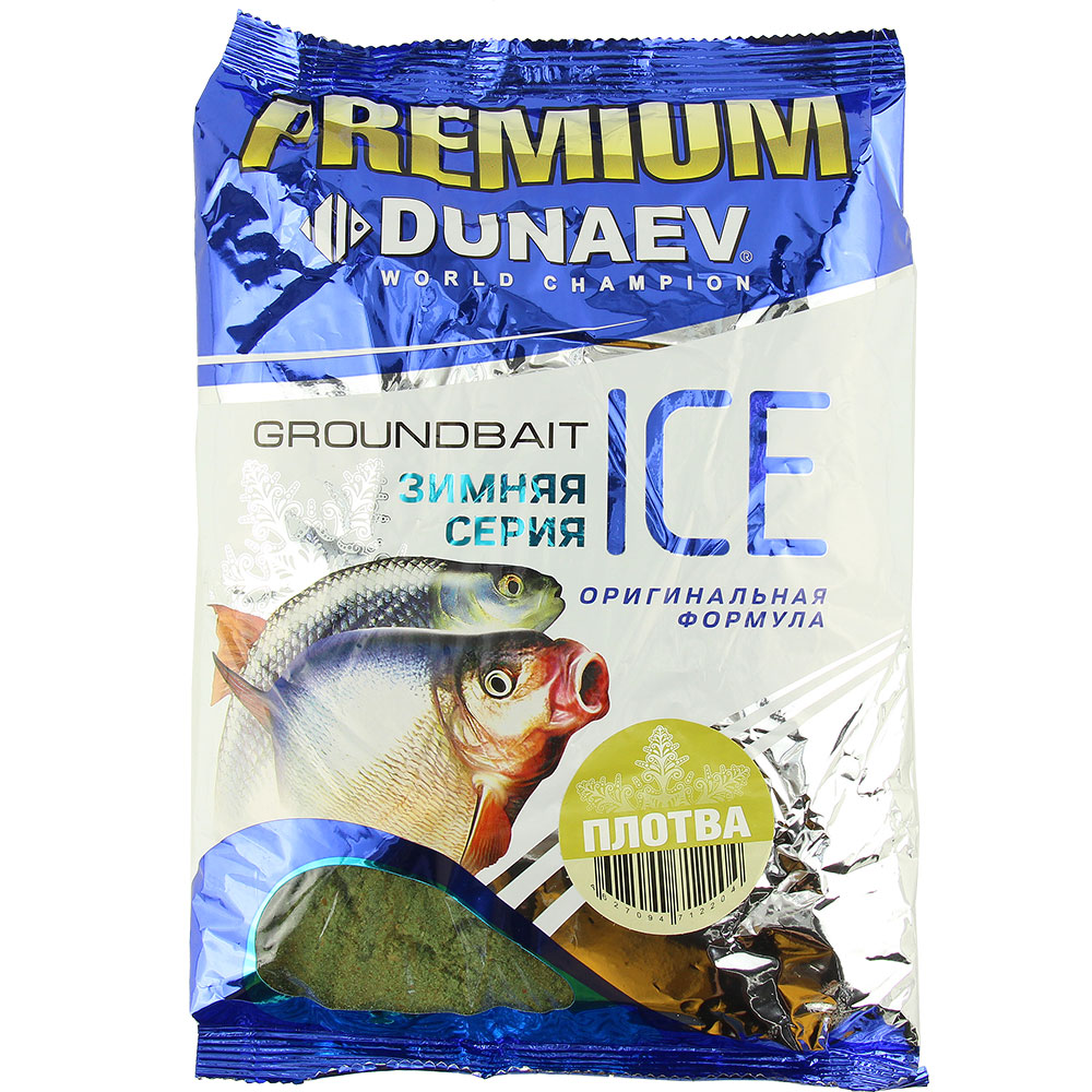Прикормка "DUNAEV" ICE PREMIUM 0.9кг Плотва