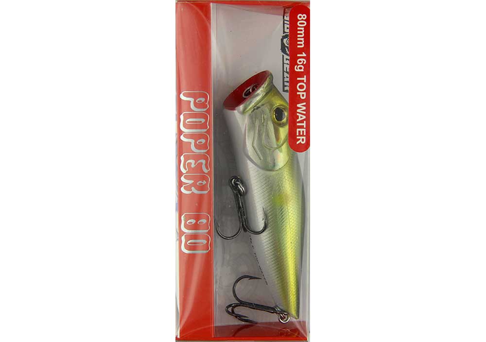 Воблер SIBBEAR Popper 80mm/16gr floating top water 0-3.5m цв A24 700092
