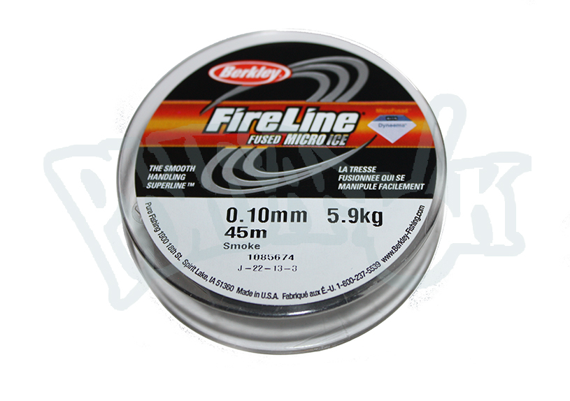 Шнур FireLine Micro Ice Smoke 45м (0,15)