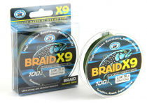 Леска BRAID X9  100м (0,18) GROWS CULTURE