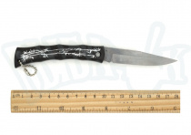 Нож пластик 131 с цепочкой (бамбук) SAMARQANDDAN SOVG'A