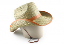 Шляпа солома-2 (солома+кожа)