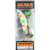 Приманка Akara Jig Spinner 40 мм 22 гр. 66Р фосфор
