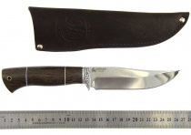 Нож Окский Судак ст.95х18 венге, граб, дюраль, фибра.(5860)