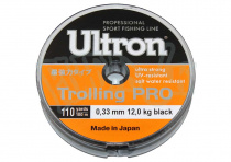 Леска ULTRON Trolling PRO 100м(030мм) 10кг.черн.