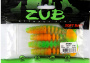 Приманка ZUB-SHAD 100мм-4шт,(цвет 022) зелено-оранжевый