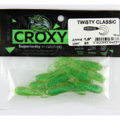 Приманка силиконовая (CROXY) TWISTY CLASSIC 1,6'' цвет 01 (уп/10шт) 009.9863