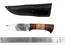 Нож Окский Барсук ст.65х13 ЭКСПО рукоять граб, вставка (4804)