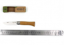 Нож Opinel №6, нерж.сталь, дубовая рукоять в картонной коробке, 002024