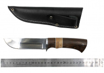Нож Окский Бобр ст.65х13 рукоять венге, береста, дюраль, фибра (5947)