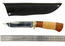 Нож Окский Норка ст.95х18 рукоять венге, береста, дюраль, фибра 