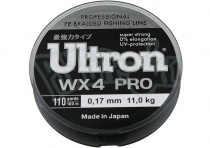 Леска плетенка ULTRON WX 4 PRO 100м(0.19мм) 13кг, хаки