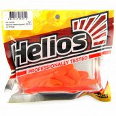 Твистер Helios Hybrid  2.75*/7.0см Lime/Red (7шт) HS-13-024