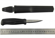 Нож Morakniv Wood Carving Basic, нерж.сталь, цвет рукоятки черный,12658