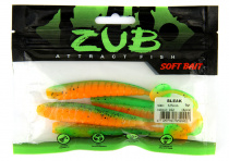 Приманка ZUB-BLEAK 125мм-4шт, (цвет 022) зелено-оранжевый 