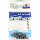 Вертлюг Marlin's Rolling Swivels №4 уп.10шт. SH1001-004