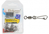 Вертлюг+карабин RUBICON Rolling Swivel w/Hooked Shap 71062-03 №3, тест 25кг